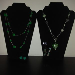 Green Fashion Jewelry Variety 4 Pieces $7